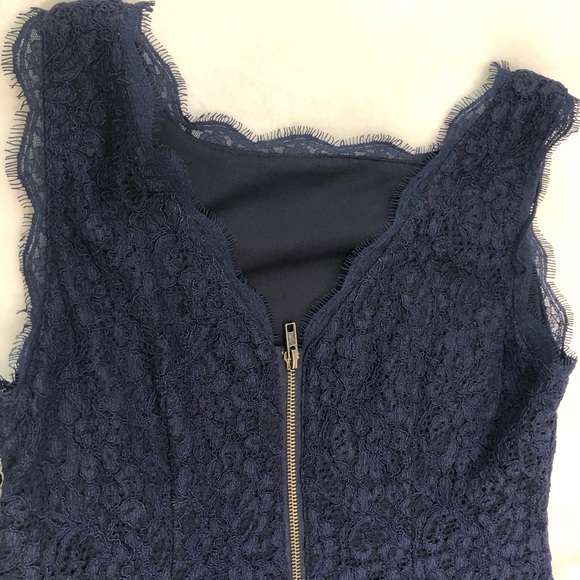 Adrianna Papell Navy lace sleeveless dress NWT - Picture 4 of 7